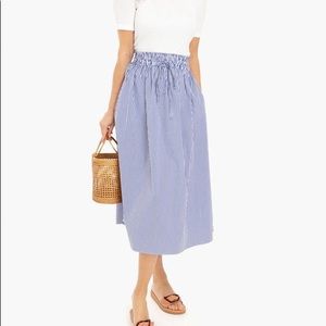 Tuckernuck Blue and White Striped Skirt